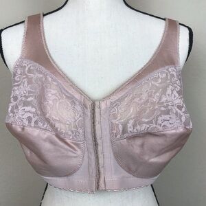 NWOT Glamorise Full Figure Plus Size MagicLift Front Close Support Bra 40D